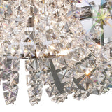 Cosmos 5 Light Crystal Flush Ceiling Light - Polished Chrome