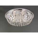 Cosmos 7 Light Crystal Flush Ceiling Light - Polished Chrome