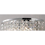Cosmos 2 Light Crystal Wall Light With Switch - Chrome