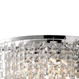 Cosmos 2 Light Crystal Wall Light With Switch - Chrome