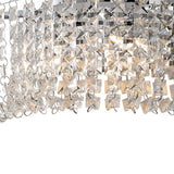 Cosmos 2 Light Crystal Wall Light With Switch - Chrome