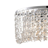 Cosmos 2 Light Crystal Wall Light With Switch - Chrome