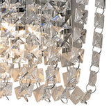 Cosmos 2 Light Crystal Wall Light With Switch - Chrome