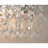 Cosmos 2 Light Crystal Wall Light With Switch - Chrome