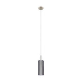 Cralette Smoked Glass Pendant Light - Satin Nickel