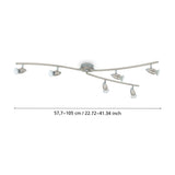 Crasvorne Ceiling Spotlight 11.5cm - Satin Nickel & Chrome
