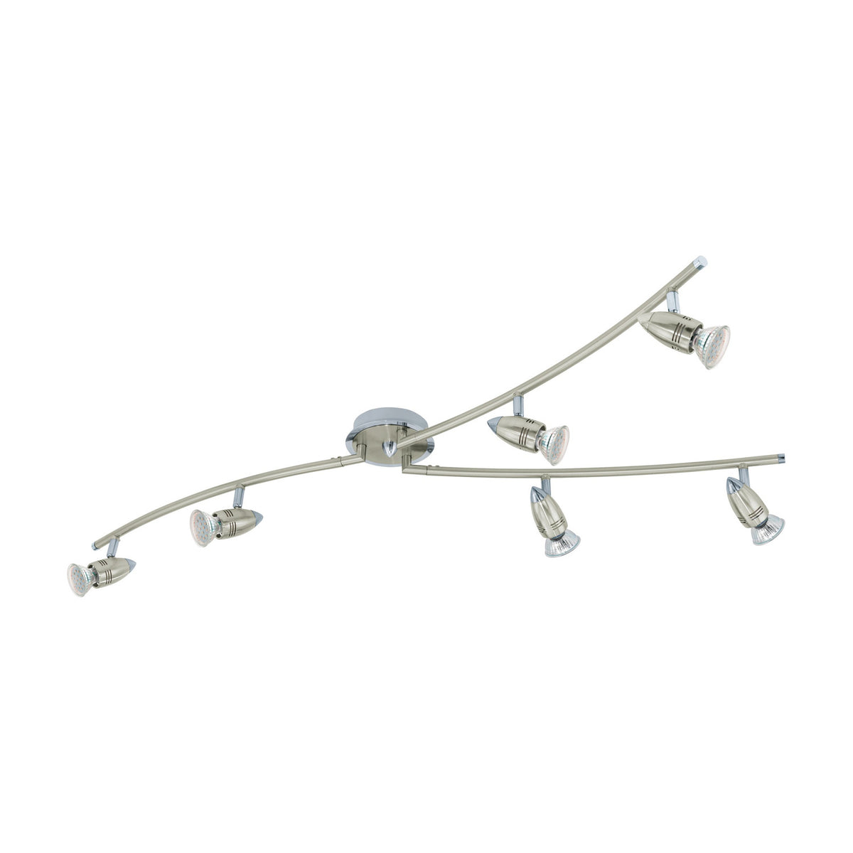 Crasvorne Ceiling Spotlight 11.5cm - Satin Nickel & Chrome