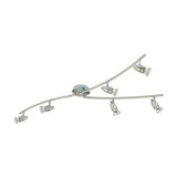 Crasvorne Ceiling Spotlight 11.5cm - Satin Nickel & Chrome