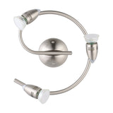 Crasvorne Ceiling Spotlight 25.5cm - Satin Nickel & Chrome