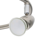 Crasvorne Ceiling Spotlight 25.5cm - Satin Nickel & Chrome