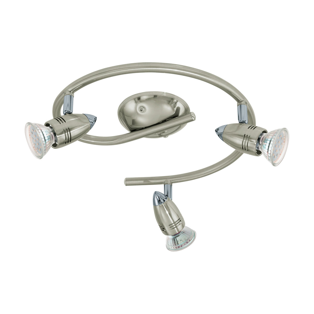 Crasvorne Ceiling Spotlight 25.5cm - Satin Nickel & Chrome