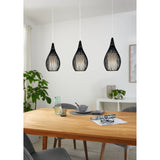 Cravessa Glass Linear Pendant Light - Black