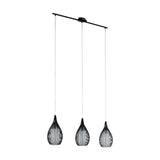 Cravessa Glass Linear Pendant Light - Black