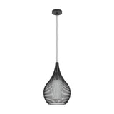 Cravessa Glass Pendant Light 32.5cm - Black