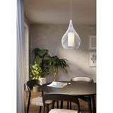 Cravessa Glass Pendant Light 32.5cm - White