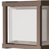 Creek Square Outdoor CCT LED Wall Light 15W -  Brown
