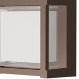 Creek Square Outdoor CCT LED Wall Light 15W -  Brown