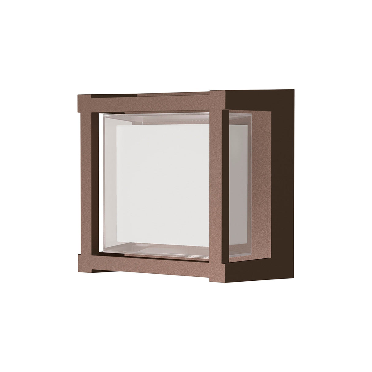 Creek Square Outdoor CCT LED Wall Light 15W -  Brown