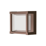 Creek Square Outdoor CCT LED Wall Light 15W -  Brown
