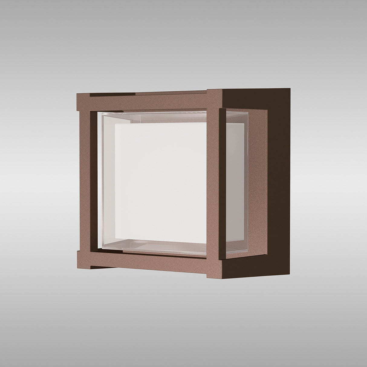 Creek Square Outdoor CCT LED Wall Light 15W -  Brown