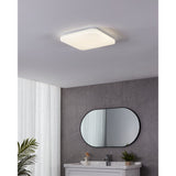 Crelvette Crystal Effect LED Bathroom Ceiling Light 33 x 33 x 7cm