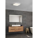 Crelvette Crystal Effect LED Bathroom Ceiling Light 33 x 33 x 7cm