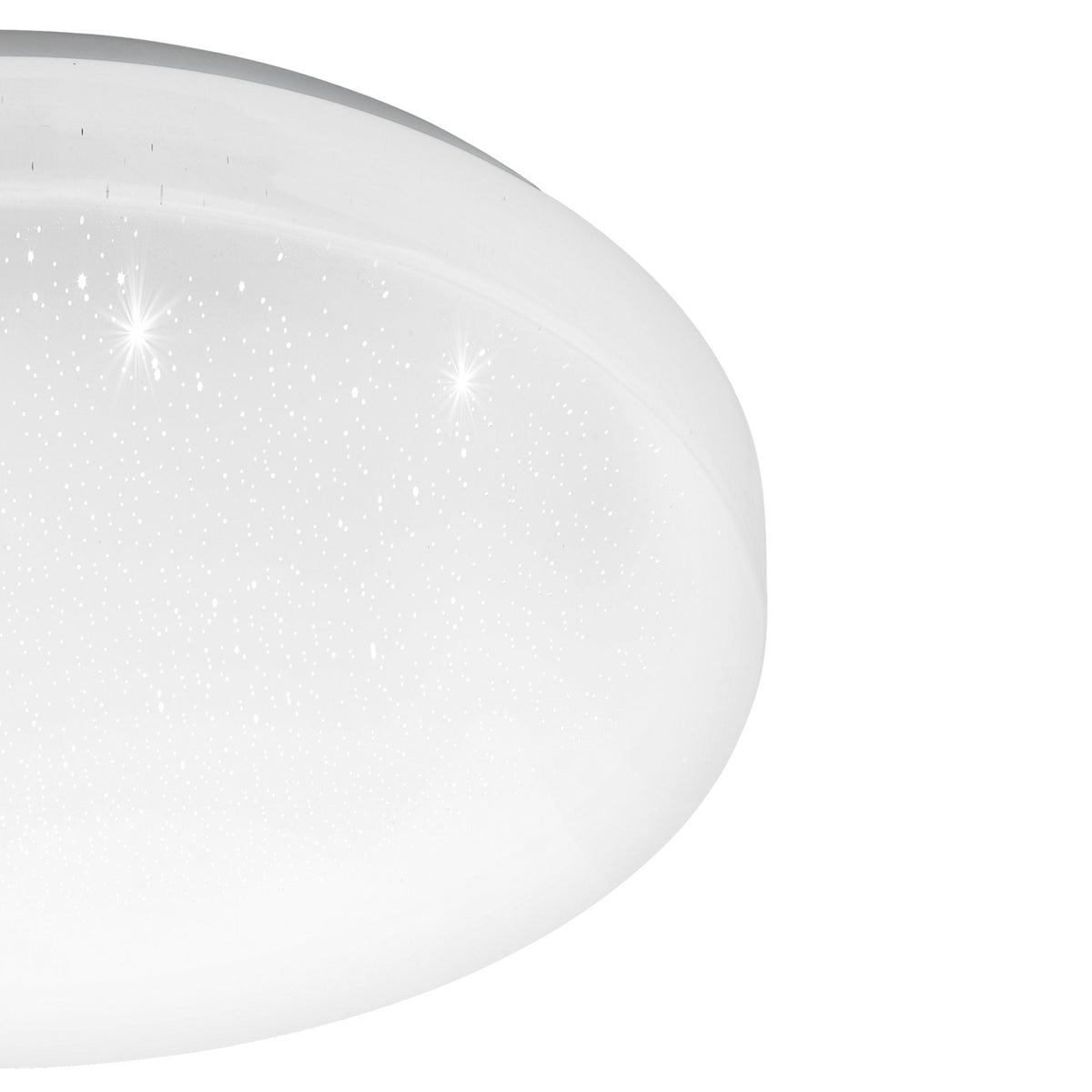 Crelvette Crystal Effect LED Flush Ceiling Light 28cm - White
