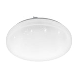 Crelvette Crystal Effect LED Flush Ceiling Light 28cm - White