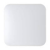Crelvette square LED ceiling panel light, 33 x 33cm, white body with rounded corners and crystal-effect diffuser, shown on a plain white background.