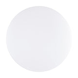 Crelvette LED Bathroom Ceiling Light, round flush fitting with white steel body and white plastic diffuser, 31cm diameter, shown on a plain white background.
