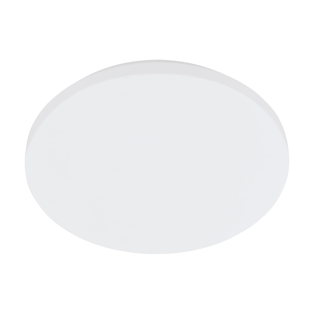 Crelvette LED Bathroom Ceiling Light, a round 31cm flush fitting with white steel body and white plastic diffuser, shown on a plain white background.