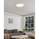 Crelvette LED Flush Ceiling Light 43cm - White