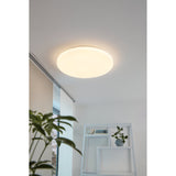Crelvette LED Flush Ceiling Light 55cm - White