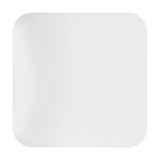 Crelvette square LED ceiling panel light, 33 x 33cm, white steel body with rounded-corner plastic diffuser, shown on a plain white background.