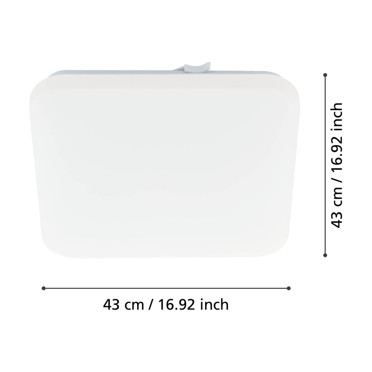 Crelvette LED Panel Light 43 x 43cm - White
