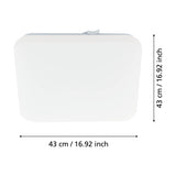 Crelvette LED Panel Light 43 x 43cm - White