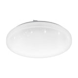 Crelvette Smart Crystal Effect LED Flush Ceiling Light 31cm