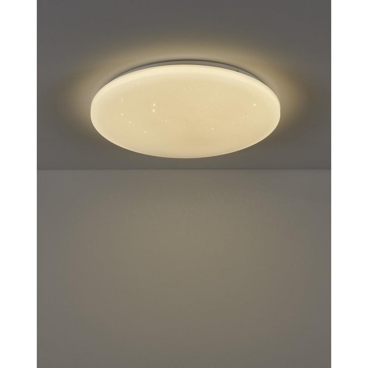 Crelvette Smart Crystal Effect LED Flush Ceiling Light 50cm