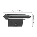 Crismarne Solar Wall Light with Motion Sensor - Black