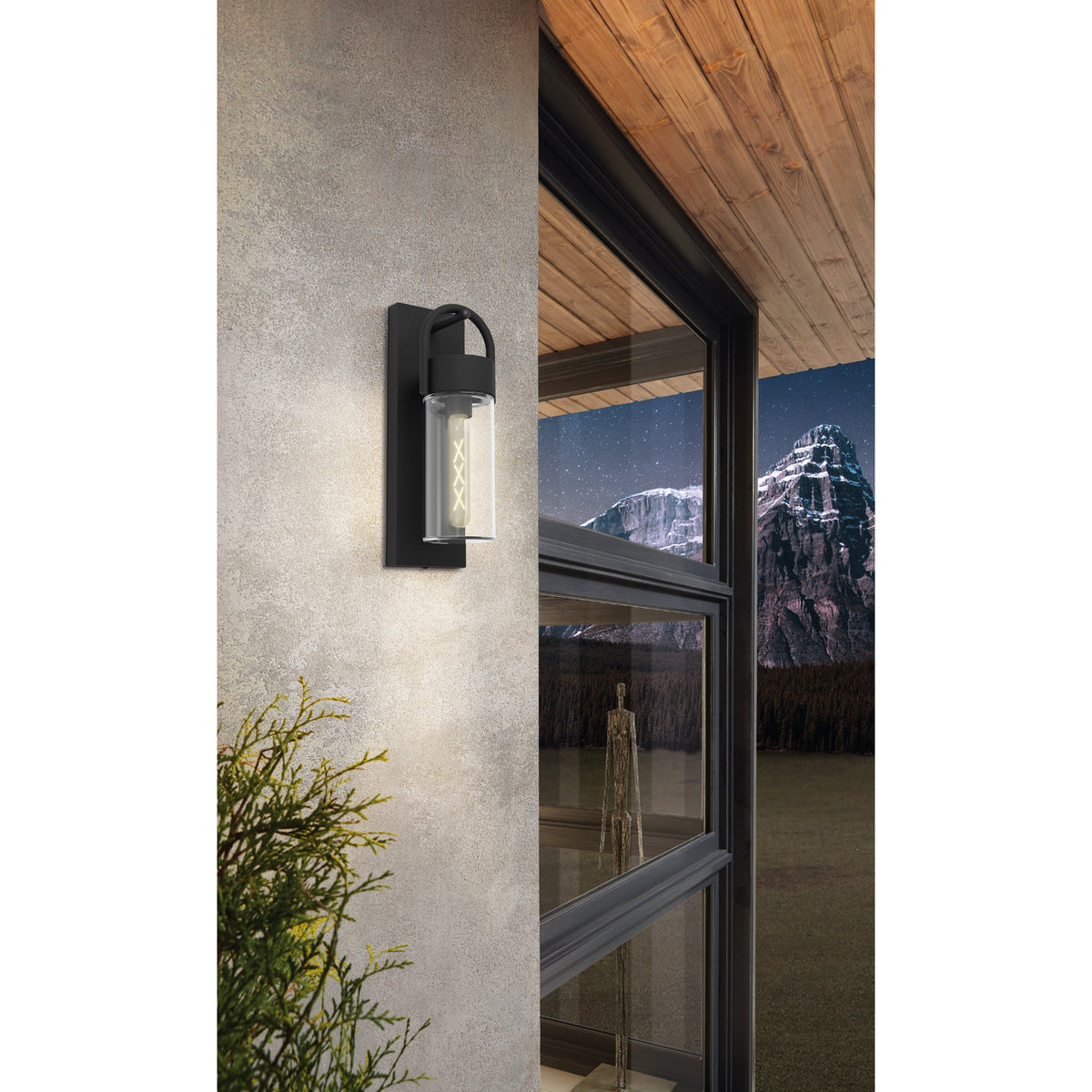 Crisvenne Outdoor Wall Light - Black