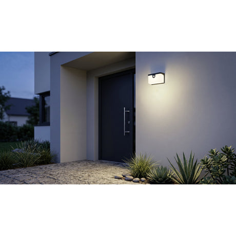 Croara Solar Wall Light with Motion Sensor - Black & White