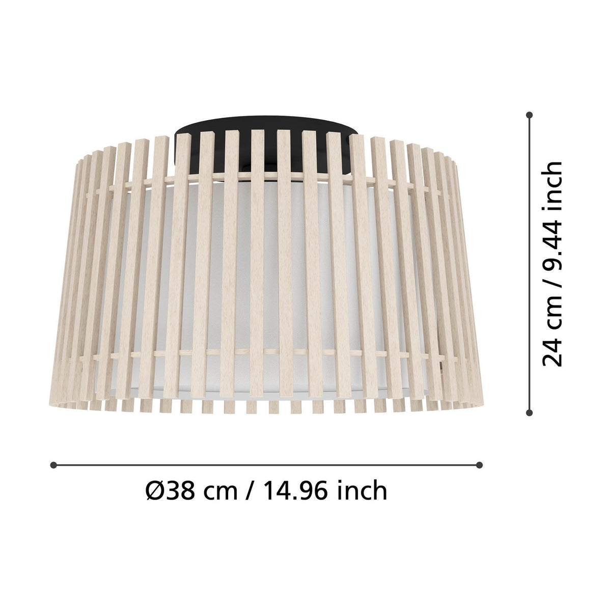 Crolenne Ceiling Light - Black
