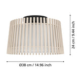 Crolenne Ceiling Light - Black