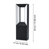 Cronvena LED Outdoor Post Light - Black