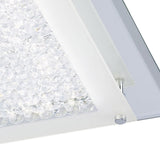 Cristal Square LED Crystal Flush Ceiling Light 18W 4000K - Chrome