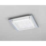 Cristal Square LED Crystal Flush Ceiling Light 18W 4000K - Chrome