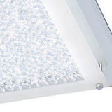 Cristal Square LED Crystal Flush Ceiling Light 21W 4000K - Chrome