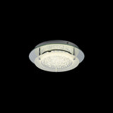 Cristal Round LED Crystal Flush Ceiling Light 12W 4000K - Chrome