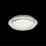 Cristal Round LED Crystal Flush Ceiling Light 18W 4000K - Chrome