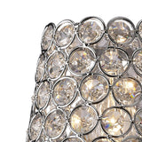 Clip-On Crystal Ring Lampshade - Polished Chrome